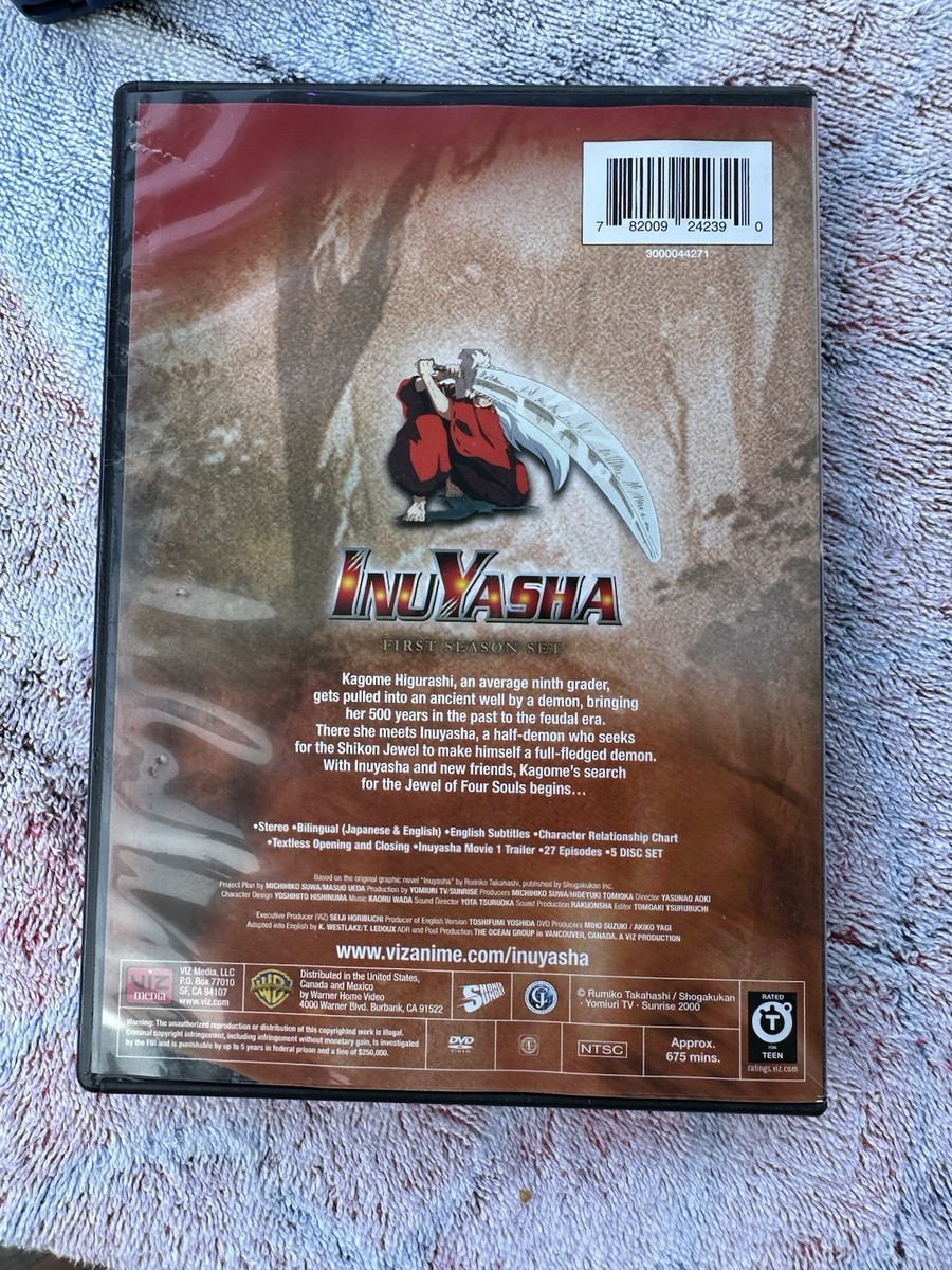 InuYasha DVD Box Sets Complete First Season 1 *missing 5th disc ep