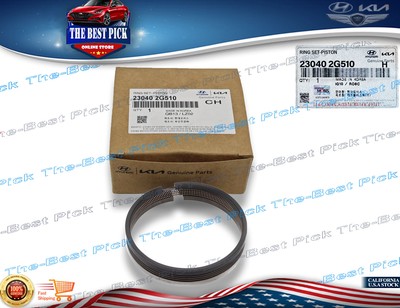  GENUINE  OEM Piston Ring Set STD Size For 2010-17 Hyundai & Kia 2.4L 230402G510