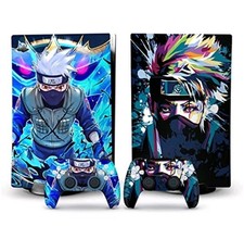 Anime Blue Vinyl Skin Decal Set for Sony PlayStation 5 Console  Controller