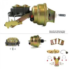 1958-64 Chevrolet Bel Air Ls Fw Mount Power 7 Dual Brake Booster Kit Discdrum