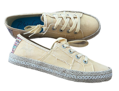 Blowfisch Malibu Schnürschuh Damen Gelb 40 Freizeitschuh Canvas Schuh