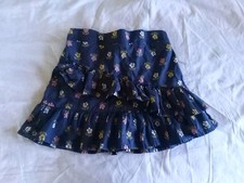 Carter's Floral Tiered Ruffle Skort Skirt Blue Girl's 4-5