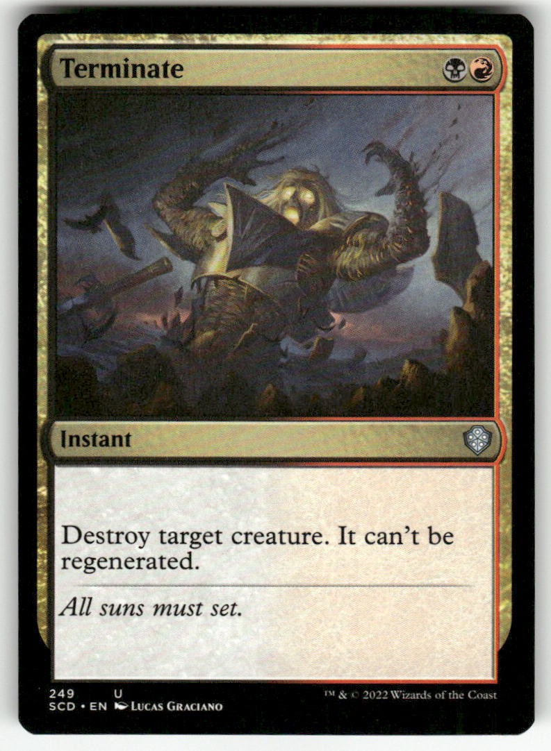 TERMINATE #249 MTG STARTER COMMANDER DECKS COMMON