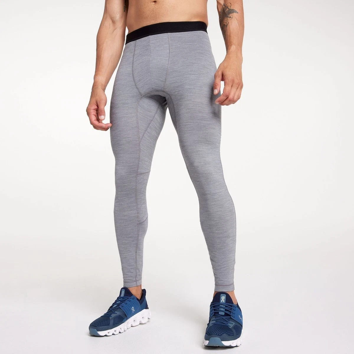 Smartwool & VRST Men's Base Layer Tights in Light Gray Merino Blend Size 2XL NWT