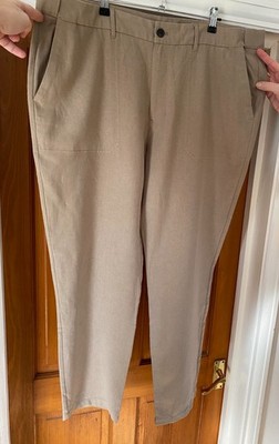 Rohan Porto Leinen Hose Herren 42R W42 L31 Stone Beige Wandern Urlaub