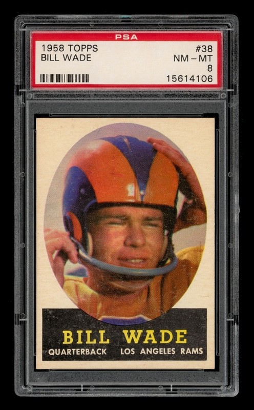 1958 Topps Set-Break # 38 Bill Wade PSA 8 NM-MT