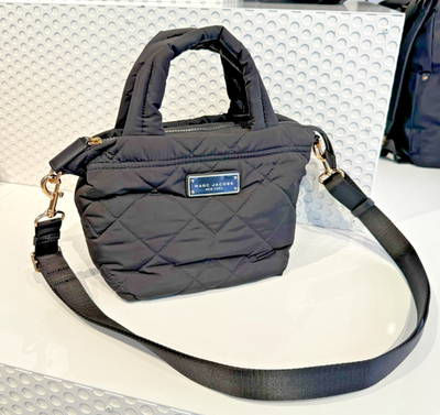 Marc Jacobs Quilted Nylon Mini Tote M0016681 Black $225 | eBay