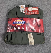 NOS! Dickies Coverall Dark Green Long Sleeve Workwear Stain Release 48 Tall NEW!