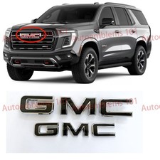 2025-26 Gmc Yukon At4elevation Xl Front Rear Chrome Black Emblems