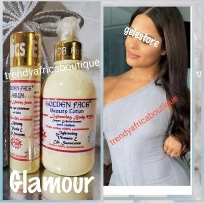Golden face  beauty body lotion 250ml  & serum 60ml.
