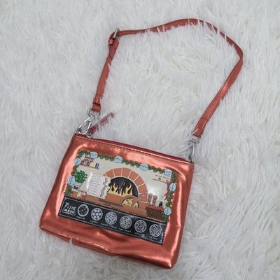 Vendula London Pizza Shop Design Crossbody Pouch Shoulder Bag Cute Rare