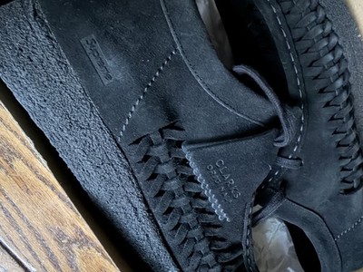 Supreme Clarks Wallabee Weave Mens Size 10 Black Shoes Rare Brand