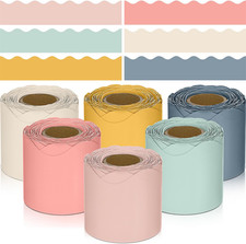Bulletin Board Borders Scalloped Trim,Hippie Boho,196.8 Ft