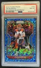 2020 Panini Prizm Joe Burrow RC No Huddle Blue Rookie #/79 Bengals PSA 8