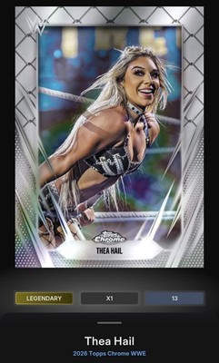 Thea Hail - Steel Cage 37cc Legendary - 2026 Topps Slam WWE Chrome Digital