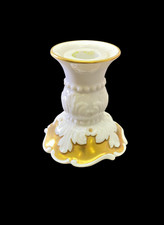 Seltener antiker Kerzenleuchter Rosenthal wei&szlig;/gold