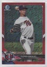 2018 Bowman Chrome Prospects Red Shimmer Refractor 1/5 Stephen Gonsalves b8h