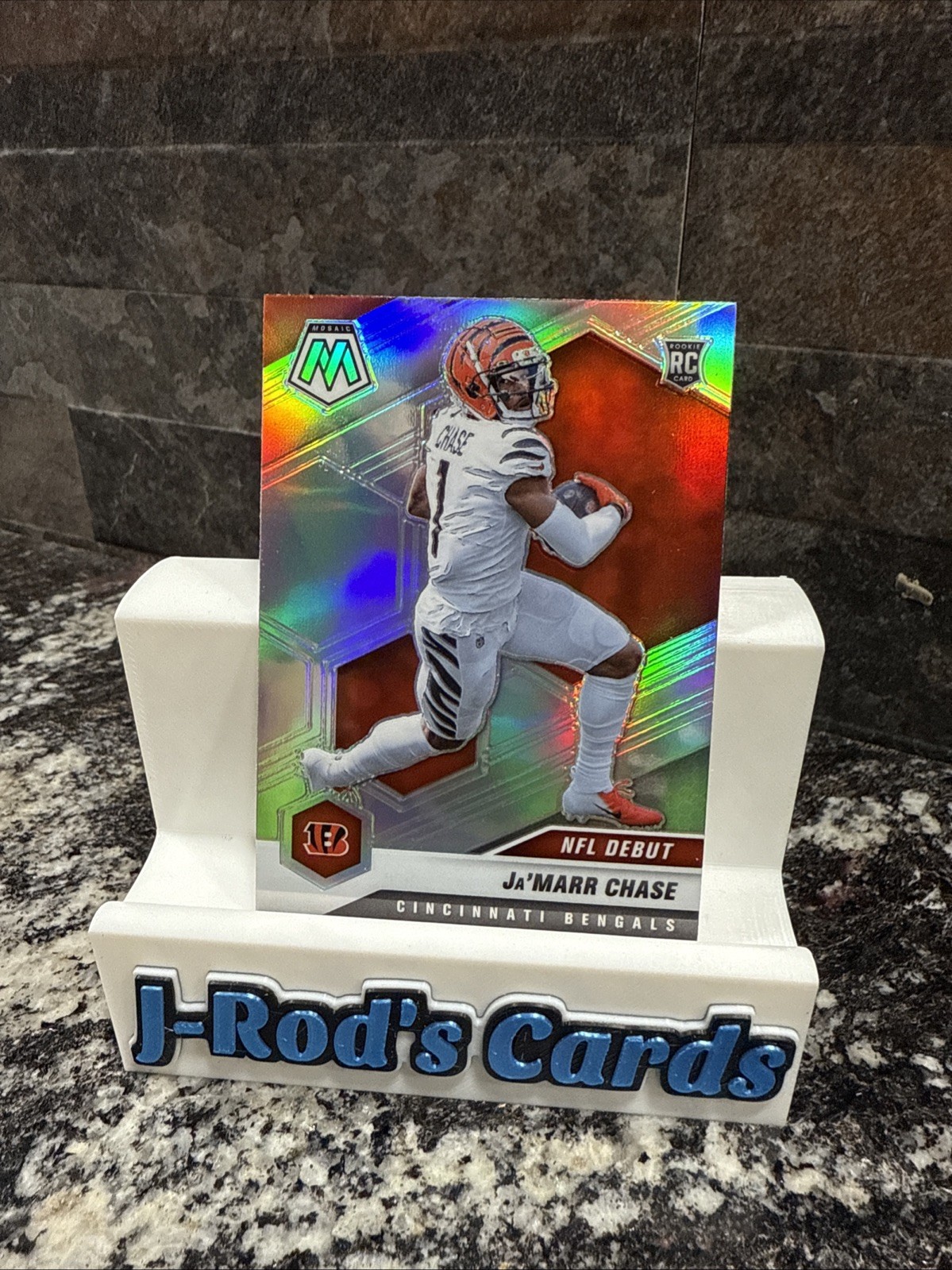 2021 Panini Mosaic - NFL Debut Ja'Marr Chase #247 Silver Prizm (RC)