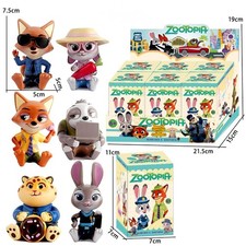New Disney Zootopia Blind Box Figurines Cute Nick Judy Flash Finnick Kids Gift