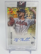 2022 Topps Pristine KYLE MULLER Encased Rookie Auto Braves Gold 50/50 RC (669)