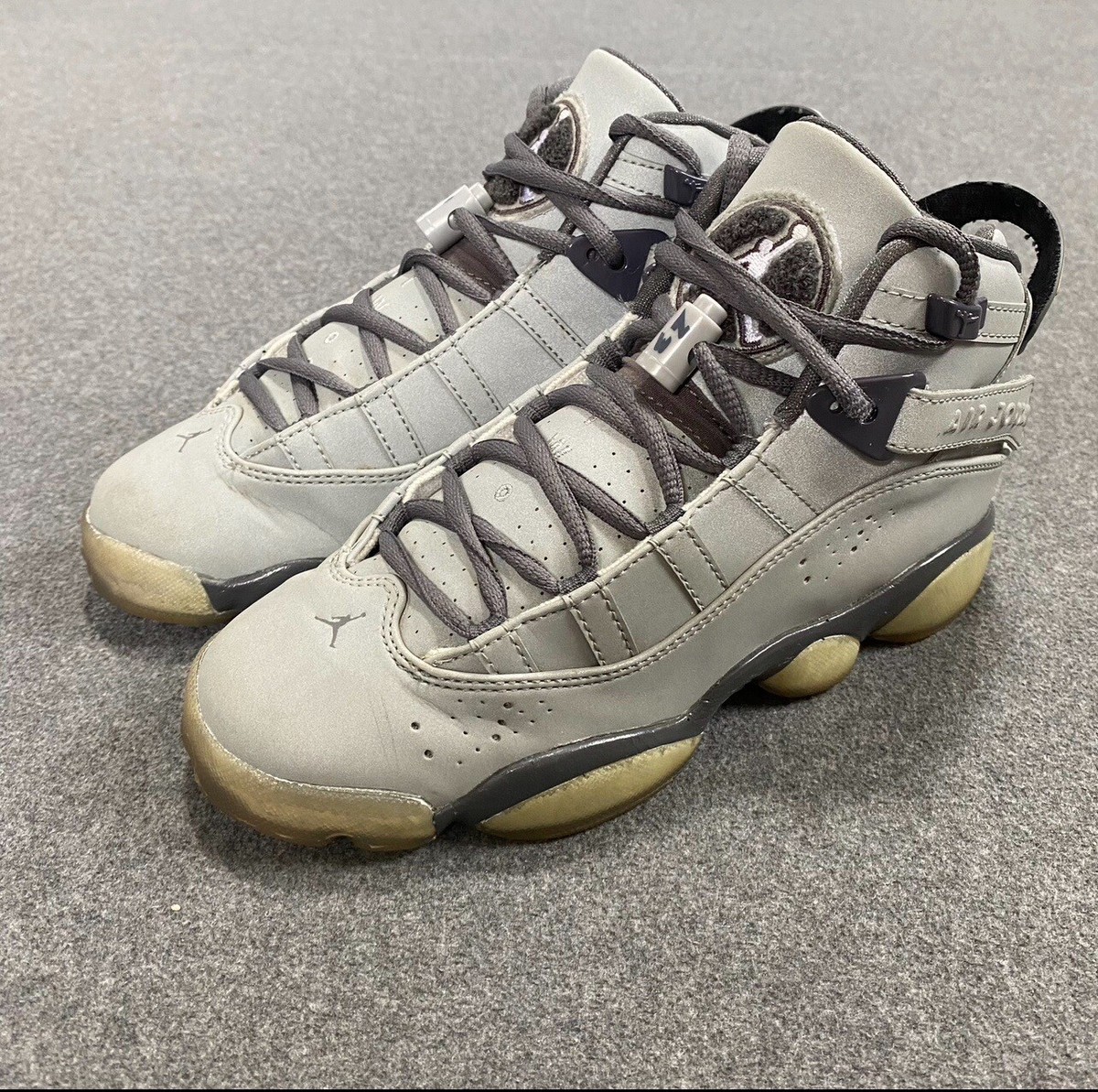 Nike Air Jordan Rings SE 3M Metallic Silver/White-Light Graphite GS Size 