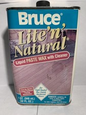 bruce lite n natural liquid paste wax
