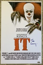 Tim Curry Signed Stephen Kings IT 11x17 Movie Poster Pennywise Cert HOLO AUTO
