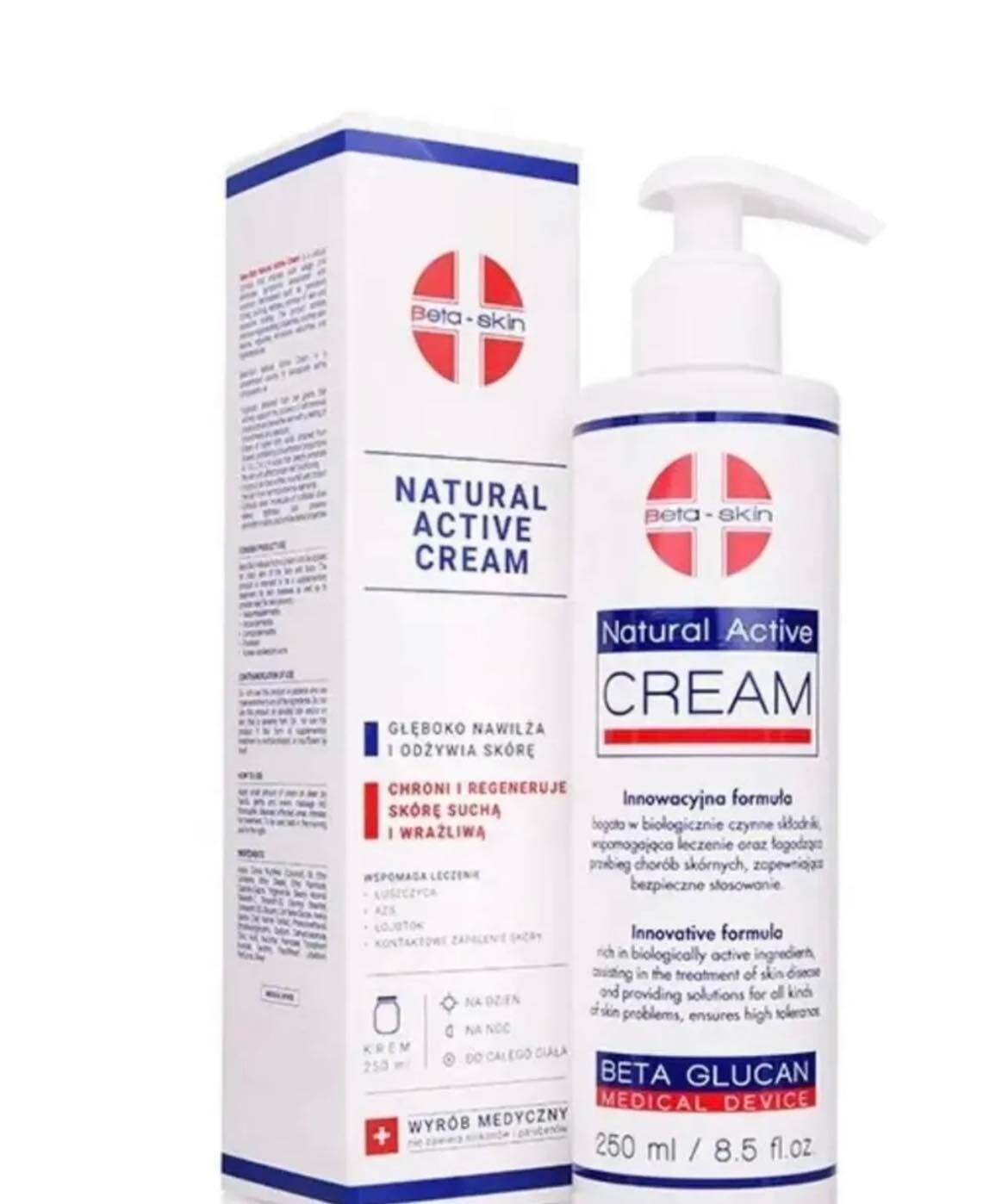 Beta-Skin Natural Active Cream, body cream, 250ml
