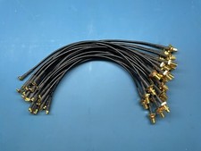25x MCX Male Right Angle to RP-SMA Female Plug Bulkhead RG316 Pigtail RF Cable