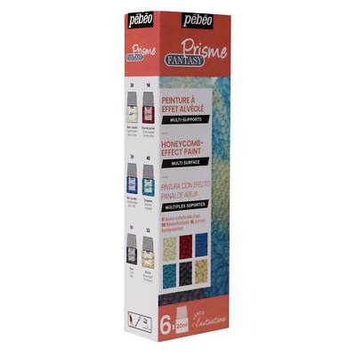 Pebeo Fantasy Prisme Multi-Surface Reaktive Effektfarbe Einsteiger Set 6 x 20ml