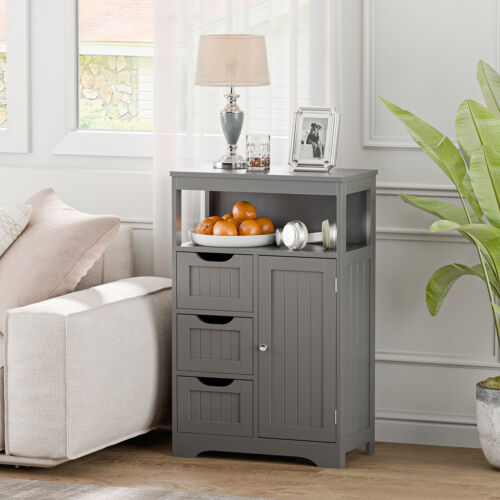 Bathroom Floor Cabinet Storage Cabinet Adjustable Shelves for Bathroom 3 Colors - Picture 16 of 37