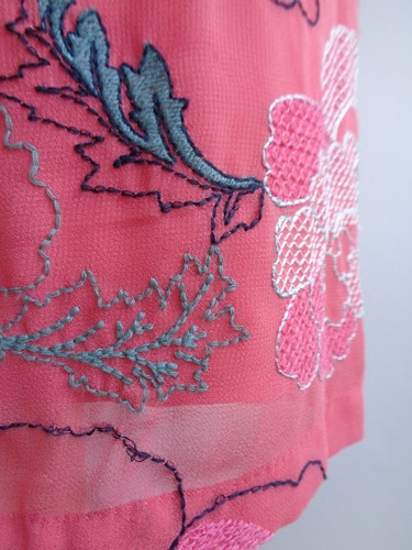 PER UNA Pink Embroidered Shift Dress fits a UK Size 12 approx - Picture 10 of 24