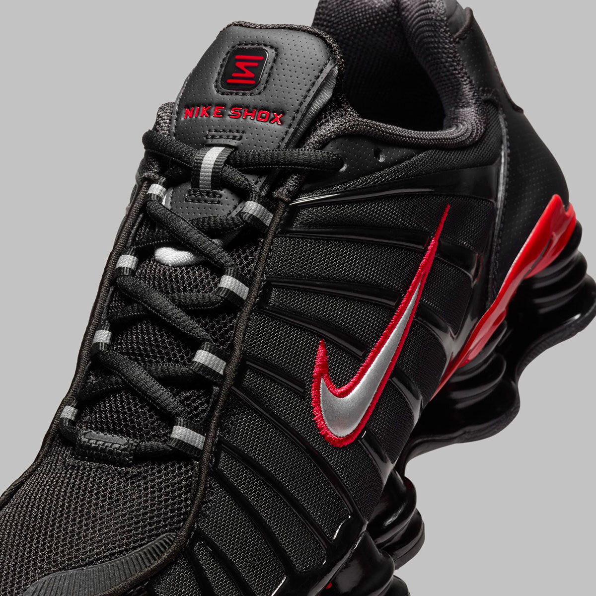 Size 10 - Nike Shox TL Black University Red for sale online | eBay