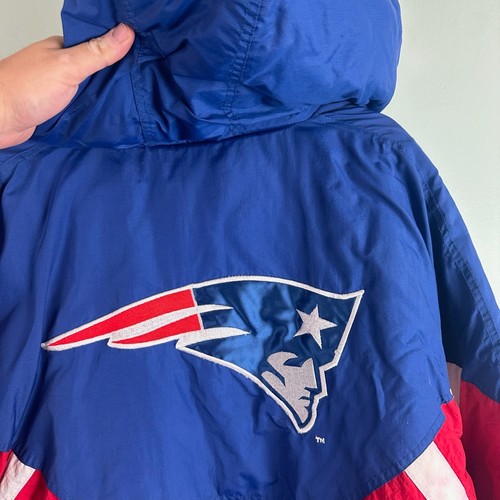 Vintage 90s Starter Pro Line Rare NFL Patriots Jacket Size XL Pullover 1/2 Zip - Picture 16 of 18