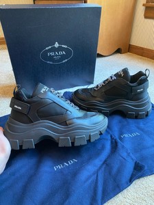 prada pegasus sneakers black