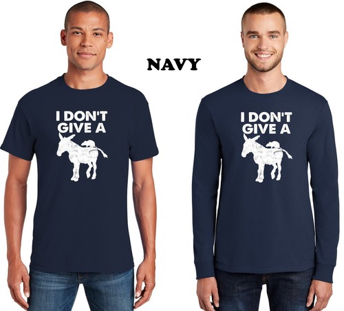 Funny Adult Humor I Don't Give A Rats Ass Word Play Rat With Donkey Mens T Shirt - Picture 4 of 8