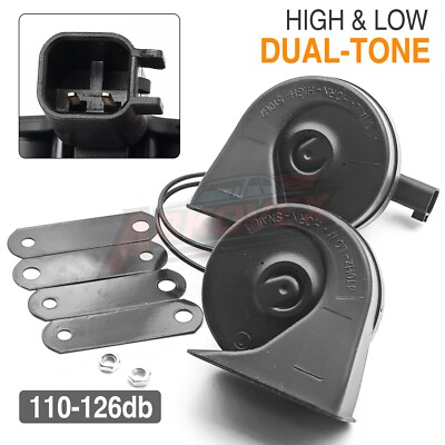 2Pcs Snail Horn 110db Loud Dual Tone For Chevrolet Aveo Captiva Cruze Malibu  