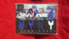 2011 Panini Prime Quads Materials /75 Brad Richards Carl Hagelin #20 Rookie RC