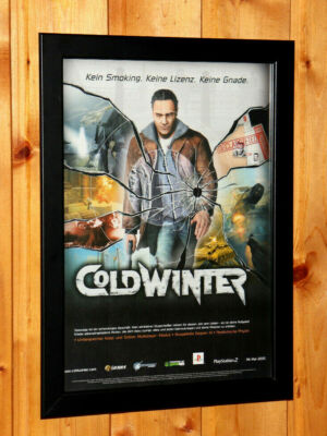 Cold Winter Video game Rare Werbeblatt Gerahmt / Poster Ad Page Framed PS2 