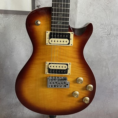 Custom Sunburst 6 String PRS Electric Guitar Chrome Parts Tremolo Bridge 22Frets