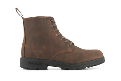 blundstone lace up rustic brown