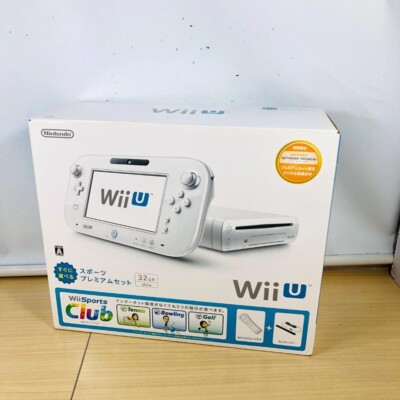 Nintendo Wii U White Sports Premium Set 32GB Console Japanese w