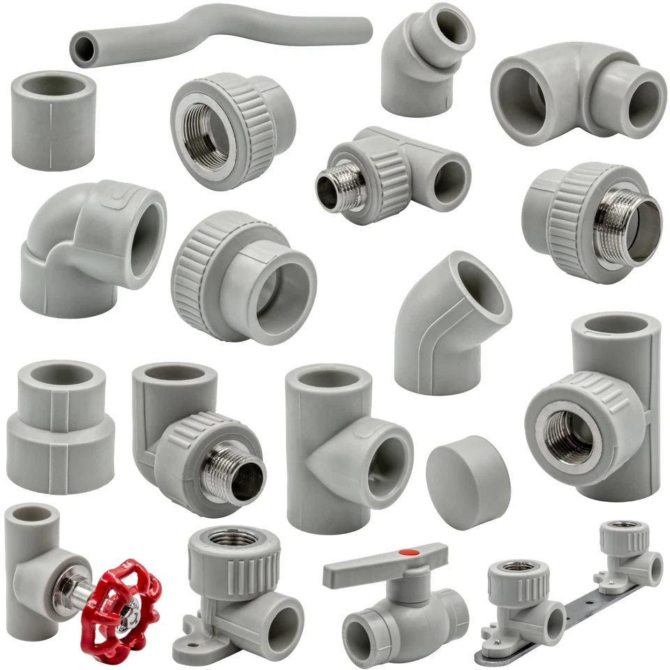 MARKENLOS PPR 20 25 32 tecnica di saldatura PP-R arco pezzo a T manicotto bypass transizione angolo