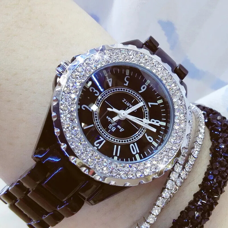 Women Top Brand Luxury Elegant Diamond Ladies Wrist Watches Waterproof New