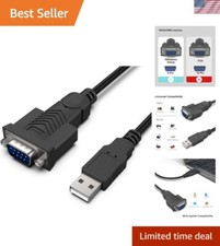 USB to RS-232 Serial Adapter with Prolific Chipset - 6ft for Easy Connections