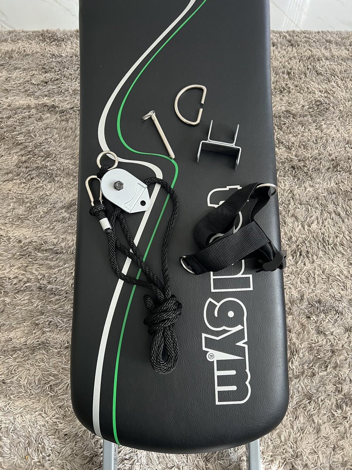 Total Gym Supreme Ab Crunch, Wing Bars, Squat Stand, DVD eBay