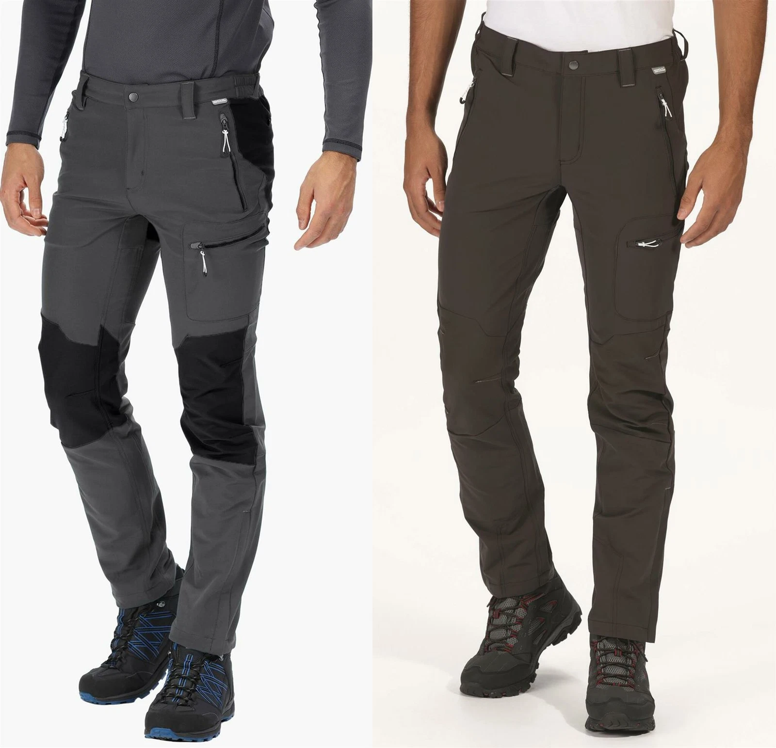 Regatta Mens Questra II & IV Multi Pocket Softshell Stretch Tough Trousers