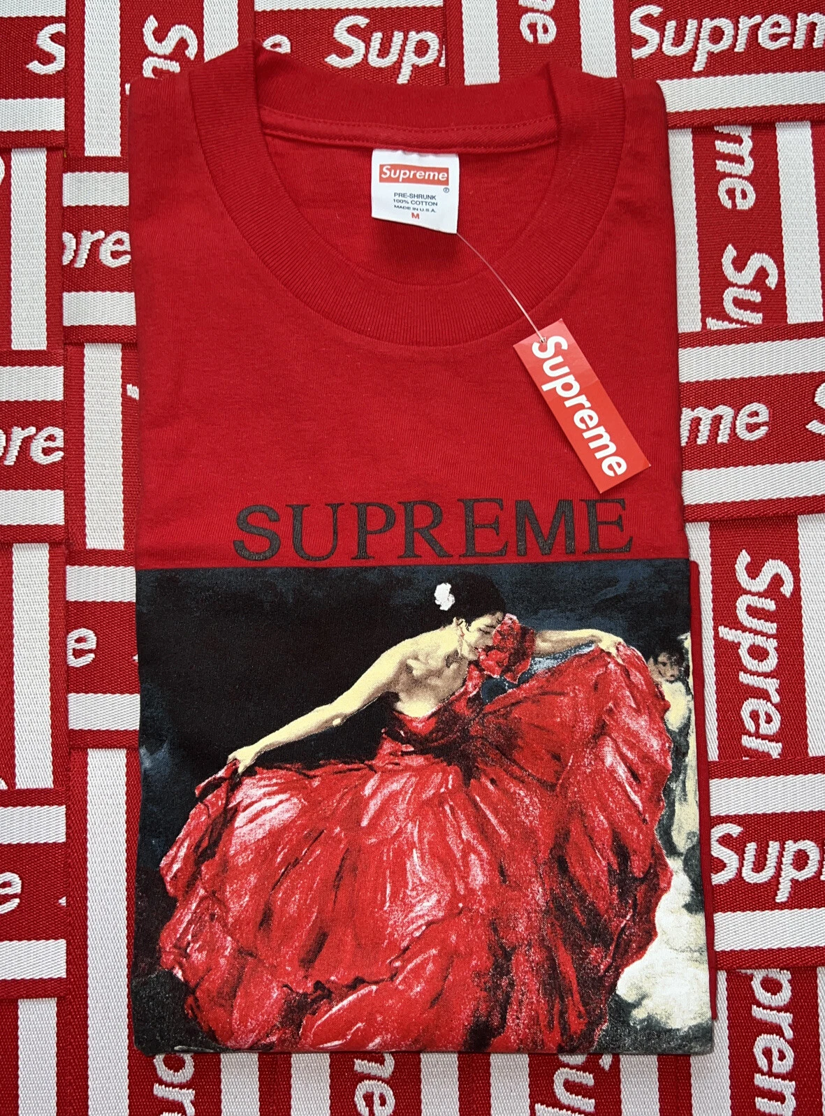 T shirt Danseur Suprême !!! Rouge !!! Taille Medium!!!!SS16!!!!BNWT!!!Extrêmement rare !!!!