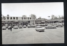 REAL PHOTO DELMAR NEW YORK GRAND UNION STORE OLD CARS POSTCARD COPY