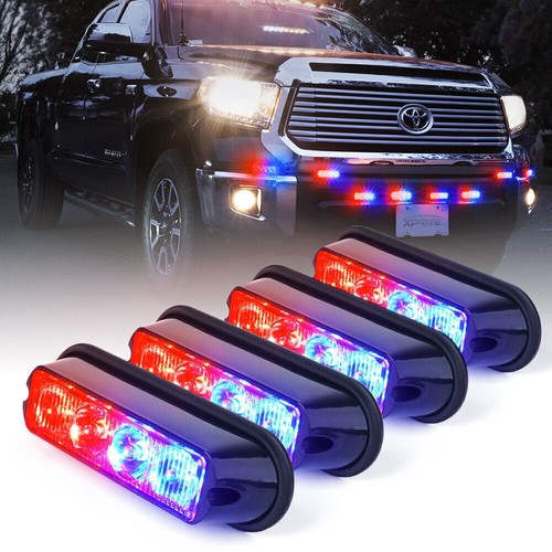 Car Truck Emergency Beacon Warning Hazard Flash Strobe Light Bar 4LED WARN LIGHT - Picture 10 of 13